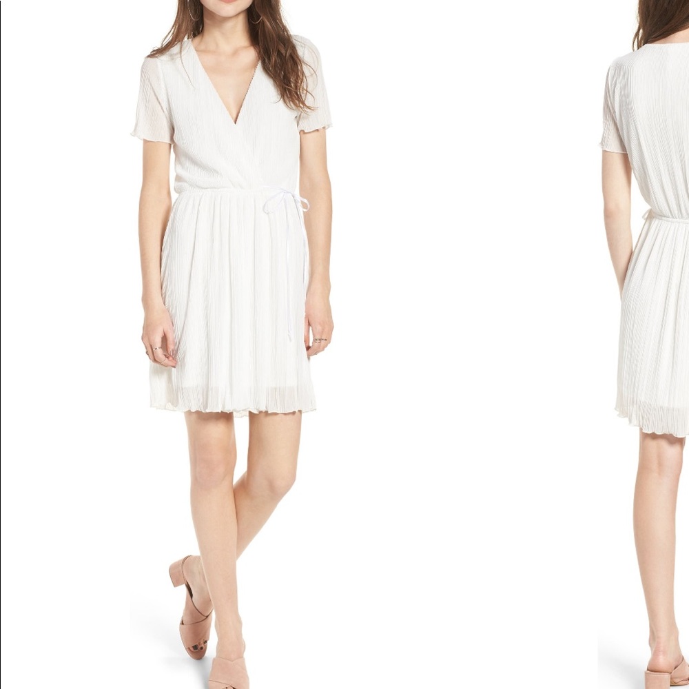 Leith white bridal shower dress
